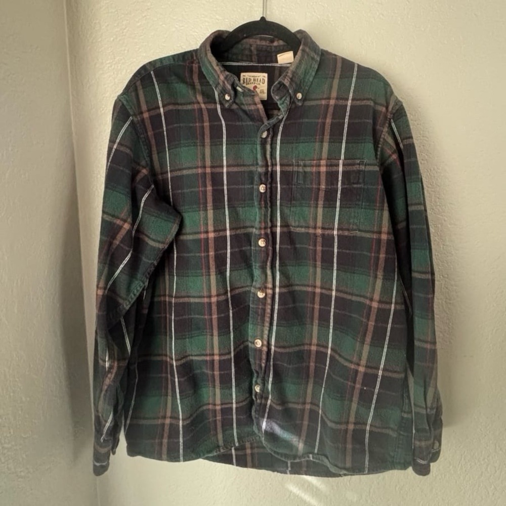 Red Head Brand Co. plaid flannel shirt Men's Size L
